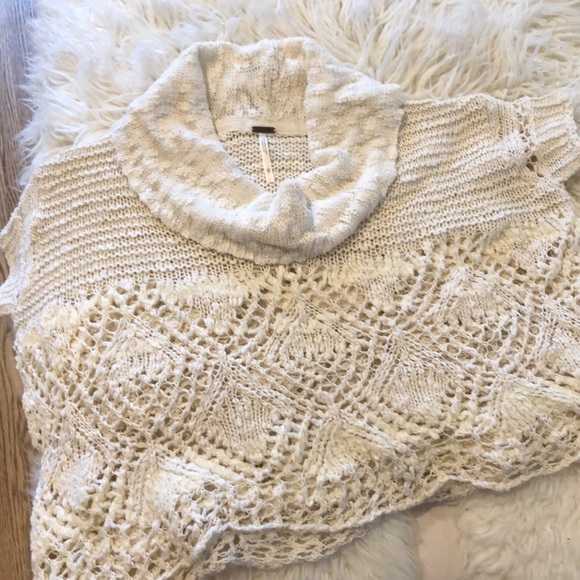 Free People short sleeve cowl neck sweater - Picture 1 of 4